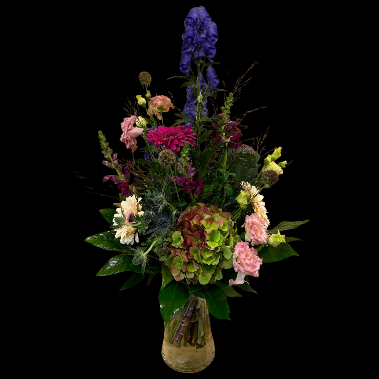 boeket Luxe Devi met dagverse bloemen in luxe kleuren